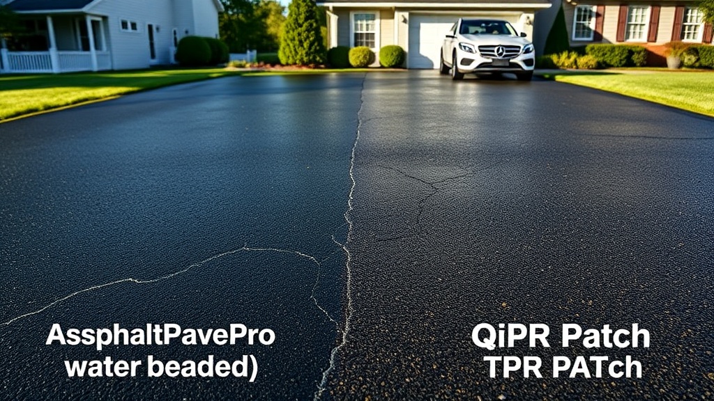 AsphaltPavePro vs. QPR Patch: Durability Test for Driveway Repairs