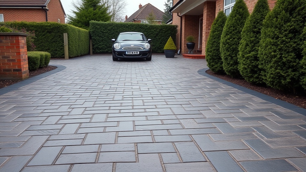 AsphaltPavePro Stamp Concrete Overlay: Decorative Paving for Driveways and Patios