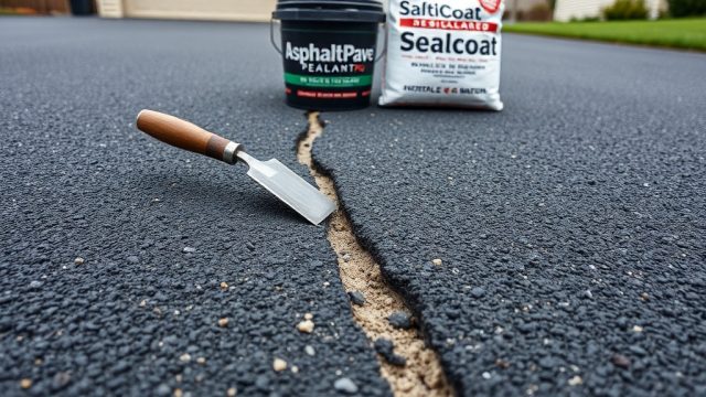 AsphaltPavePro Sealcoat vs. Sand Mix: Which Fills Wide Cracks Better?